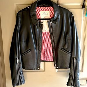 Vintage style leather jacket